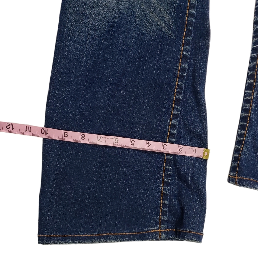 True Religion Jeans Size 31. Button Fly Low Rise Flare Thick Stitch - Picture 16 of 16